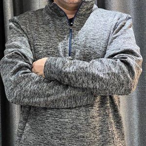 ACX fleece half zip sweater